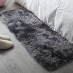 1pc alfombra de felpa suave, alfombra antideslizante, alfombra para cabecera, tapete tie dye para sala, decoración del hogar, colchoneta para mascotas, alfombra para dormitorio o sala, ideal para decoración navideña y Halloween