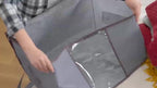 Juego de 6 bolsas de almacenamiento de 60L-90L-120L, bolsas grandes para guardar ropa con cremalleras, asas duraderas y tela gruesa para ropa, ropa de cama, mantas, edredones (gris), almacenamiento debajo de la cama