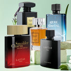 [Set de Perfume Semanal] Set de Regalo de Perfume para Hombre, 1 Botella, 100ml/55ml/50ml, Ámbar y Sándalo, Cubre el Olor del Sudor, Contrata una Experiencia de Fragancia Diferente por Semana, Siente un Encanto Romántico Sorpresa, Regalo para Navidad, Fie