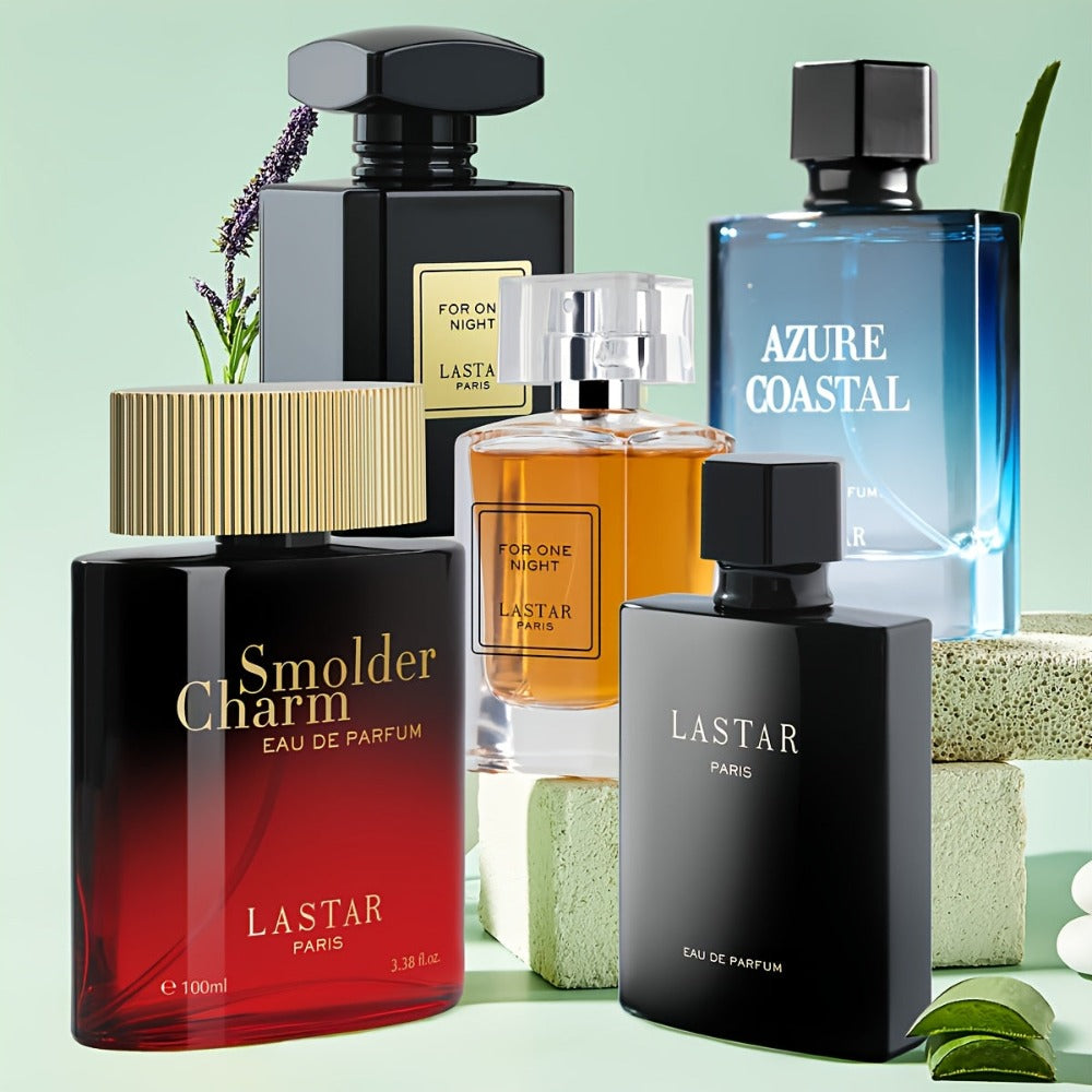 [Set de Perfume Semanal] Set de Regalo de Perfume para Hombre, 1 Botella, 100ml/55ml/50ml, Ámbar y Sándalo, Cubre el Olor del Sudor, Contrata una Experiencia de Fragancia Diferente por Semana, Siente un Encanto Romántico Sorpresa, Regalo para Navidad, Fie