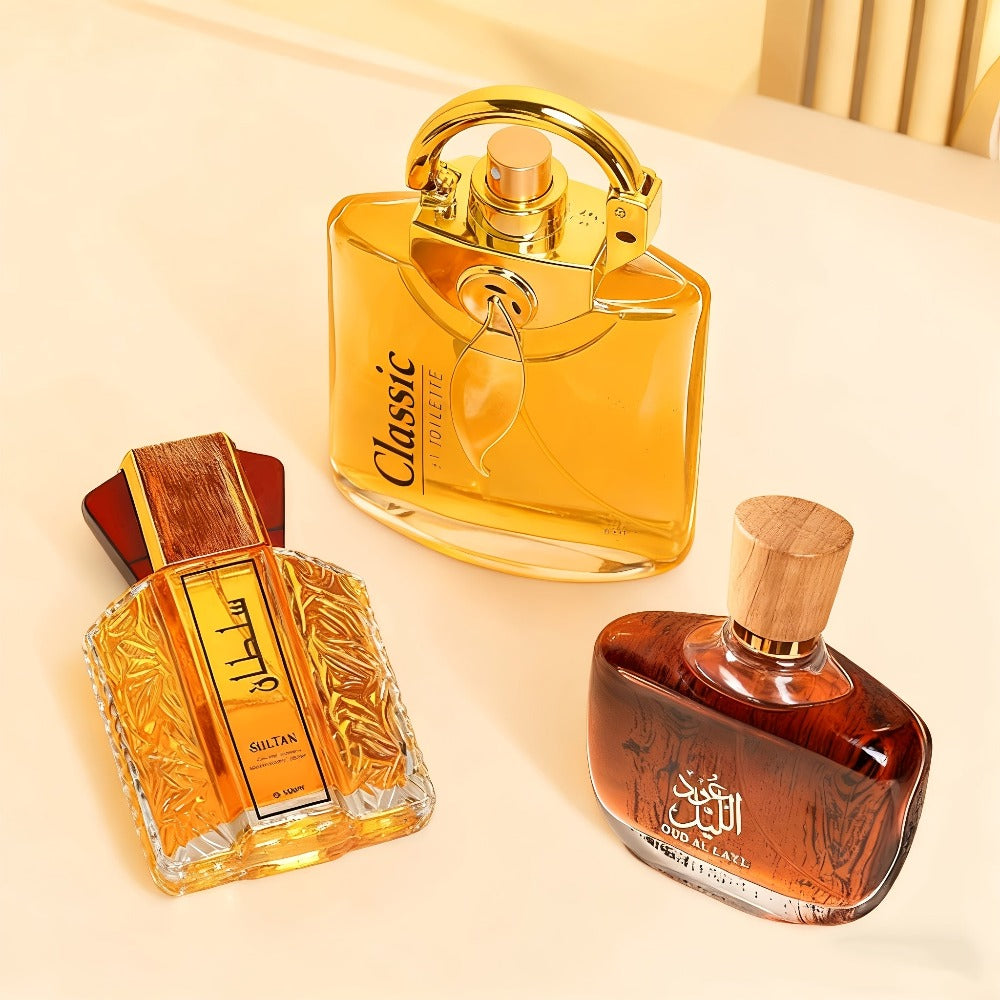 100 ml * 3, Perfume Floral Amaderado, Perfume para Hombre, Parfum Herren, Perfume Romántico de Larga Duración, Diseño Hermoso, Forma Única, Regalos de Festividades, Muy Adecuado para la Vida Diaria y el Trabajo