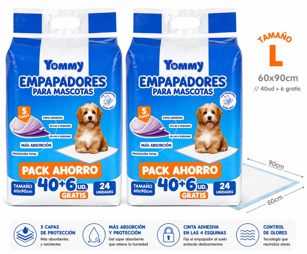Empapadores absorbentes para mascotas | Cachorros, hogar y entrenamiento higiénico