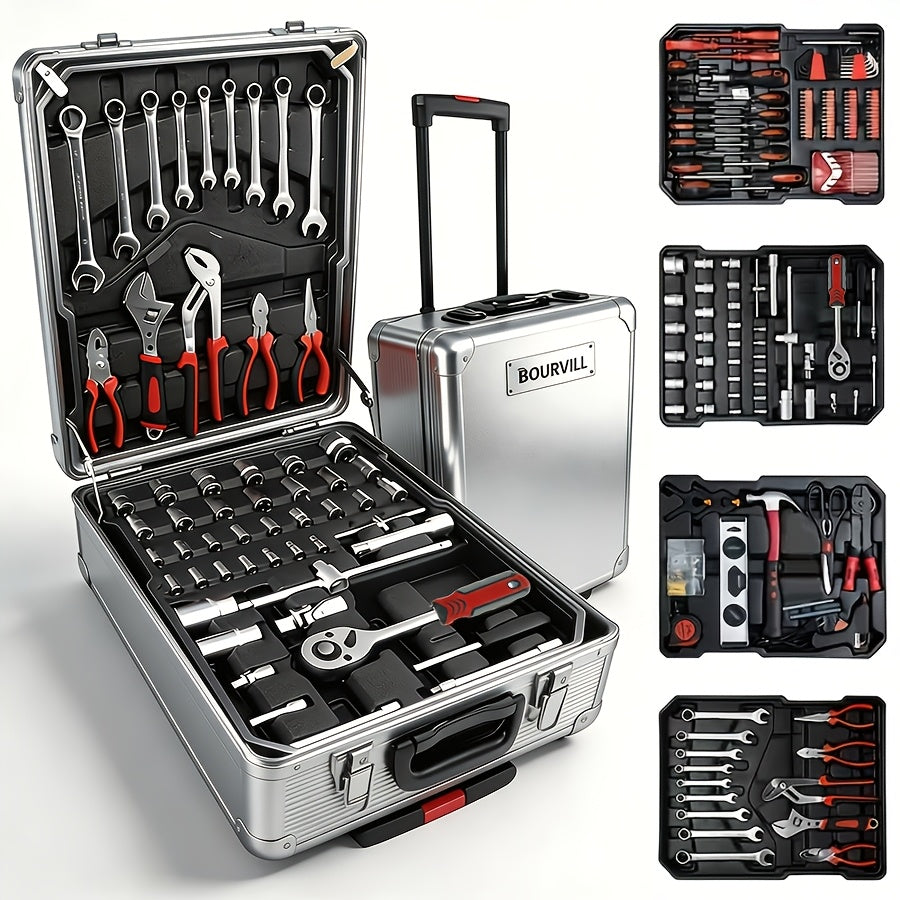 Kit de herramientas | Juego de herramientas de 899/53/51/46 piezas, kit de herramientas de maquinaria para reparaciones del hogar y kit de
