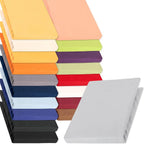 Sábana bajera ajustada de 1 pieza 100% algodón egipcio, diseño elástico en todo el contorno, color liso, apta para colchones de 90x200 a 200x220 cm, transpirable, lavable, de cobertura total, sábana perfectamente ajustada
