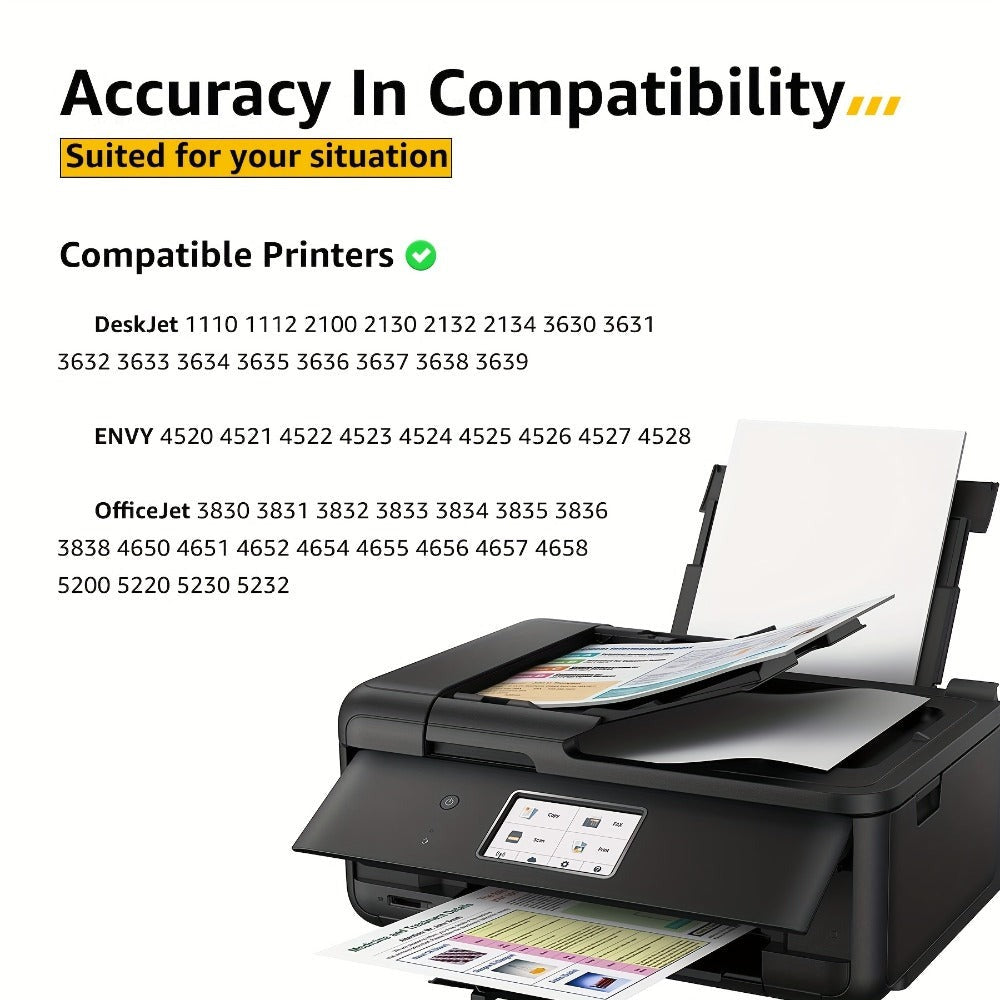 Cartucho de tinta 302XL negro compatible con HP 302 para impresoras HP 302XL Deskjet 2130 2131 1110 1111 1112 3630 5200 3639 4520 (paquete de 2)