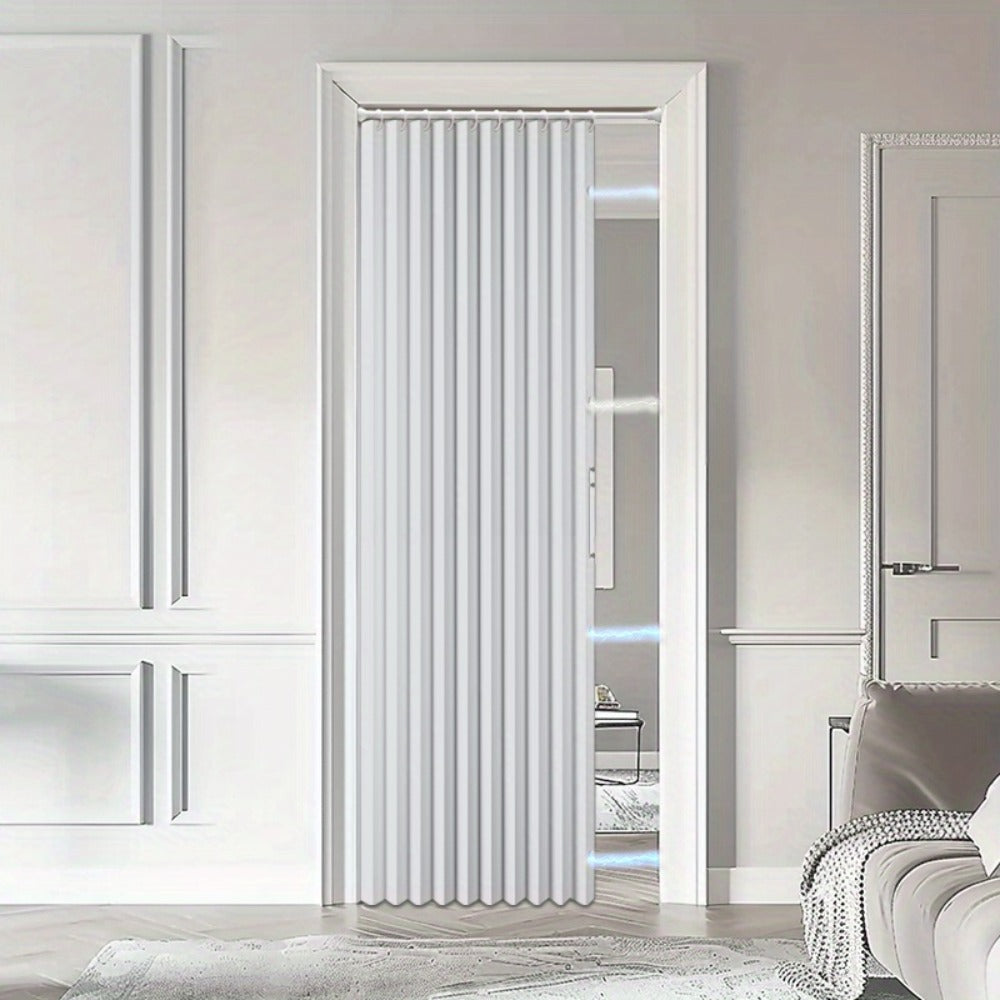 1 Cortina Magnética para Puerta, Cubierta Aislante para Puerta, Cortina Opaca para Puerta, Fácil de Instalar, Dormitorio, Sala de Estar, Cocina, División de Habitación
