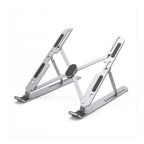 Soporte Portátil Mesa 6 Ángulos Ajustables, Aleación de Aluminio, Soporte Ordenador Portatil Ventilado Plegable para 10-15.6” Portátiles y Tableta - Plata