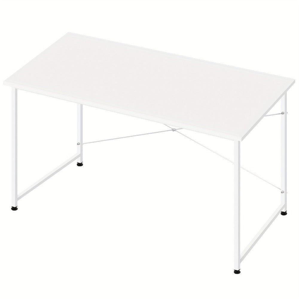 1pc Escritorio Moderno Grande Multifuncional Compatible para Oficina y Computadora - Banco de Trabajo con Estructura de Metal Resistente y Superficie Amplia, Mesa de Escritorio para Oficina, Estudio, Dormitorio - Modelo Variable SKU