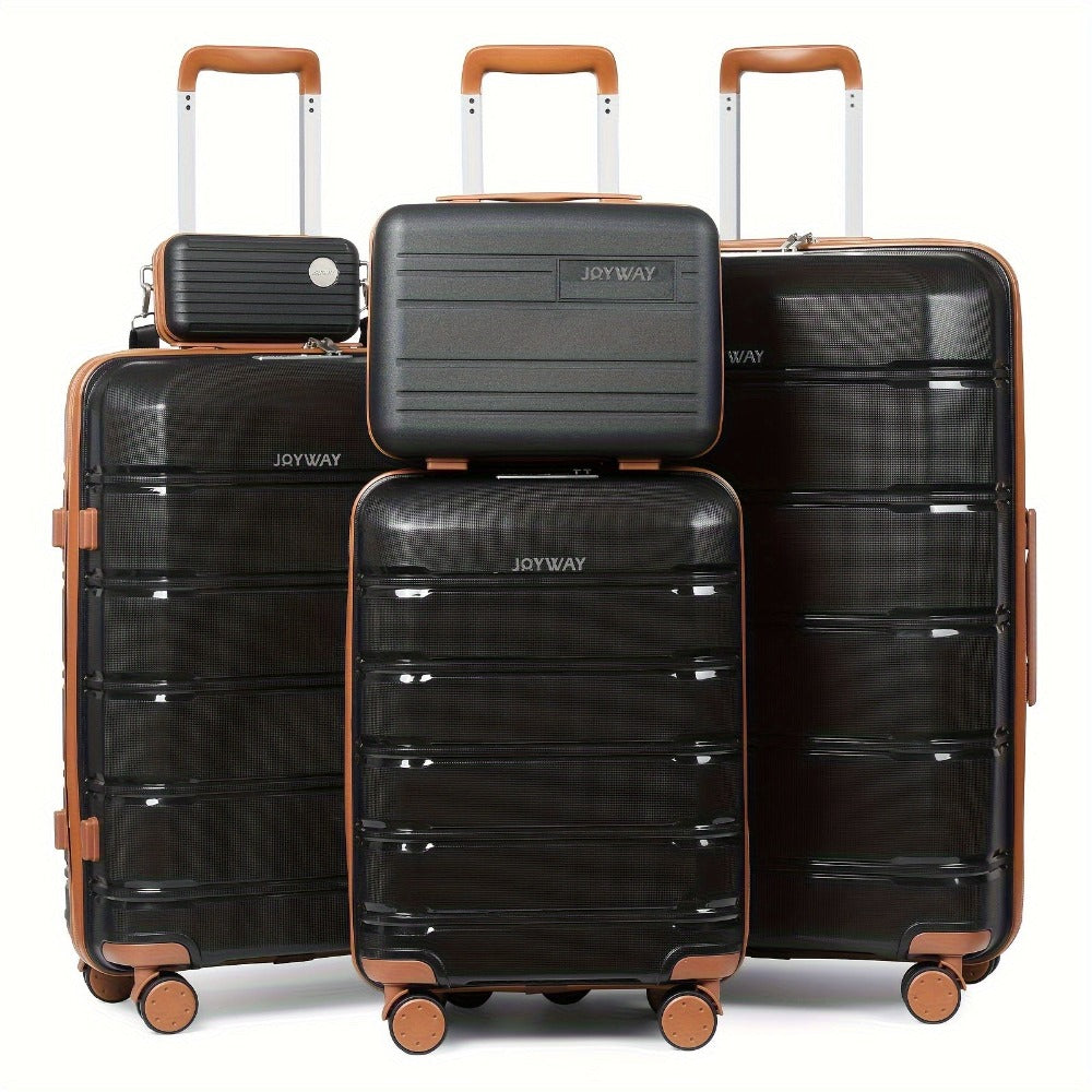Juego de equipaje de viaje Joyway, 20 pulgadas, 24 pulgadas, 28 pulgadas, juego de equipaje de mano, con ruedas giratorias, bolsa de viaje y neceser