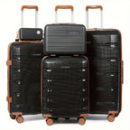 Juego de equipaje de viaje Joyway, 20 pulgadas, 24 pulgadas, 28 pulgadas, juego de equipaje de mano, con ruedas giratorias, bolsa de viaje y neceser