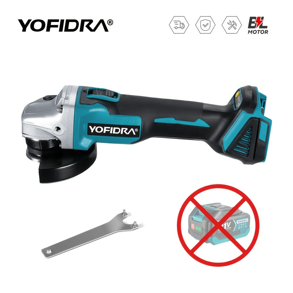 Amoladora angular sin escobillas y pulidora de 125 mm M14, amoladora angular eléctrica inalámbrica, herramientas eléctricas para esmerilar y