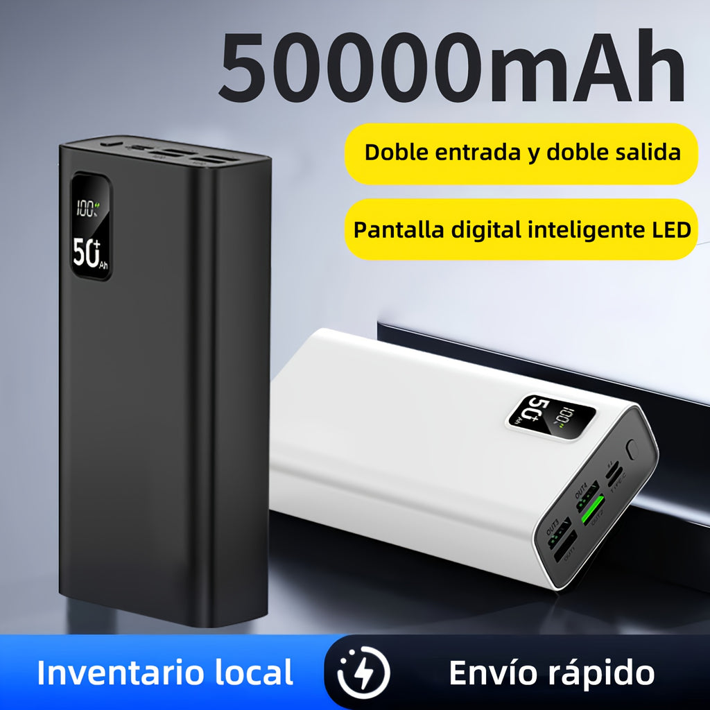 Power bank para carga durante viajes y uso diario | 50,000mAh