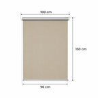 Persiana Térmica • BEIGE • 32 Tamaños • BOJANEK TERMO • Manijas Ajustables • Instalación en Ventana Sin Taladro • Mecanismo de Cadena • Protección Solar y Térmica • Perfecta para Sala de Estar, Dormitorio, Cocina, Oficina • Persiana Térmica Blanca Día Noc