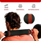 Juego de Mancuernas Ajustables 2 en 1. 10kg a 50kg - Kit de Pesas con Barra Recta Ajustable y Antideslizante - Pesas y Mancuernas Discos Recubiertos