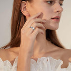 8 Piezas de Anillos Spinner para Ansiedad, Juego de Anillos de Acero Inoxidable para Mujeres y Hombres, Anillos Antiestrés Fidget