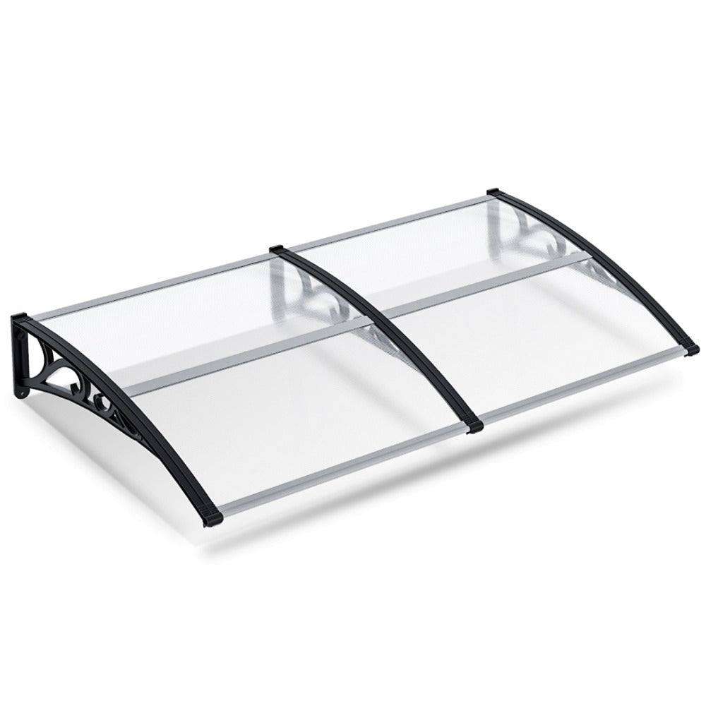 Toldo inclinado, toldo de toldo, soporte de toldo para escaparate, para puerta de entrada, protección contra la intemperie, cubierta para la lluvia, toldo para puerta de entrada, diseño de toldo curvo, toldo para puerta, toldo para jardín, balcones, venta