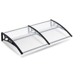 Toldo inclinado, toldo de toldo, soporte de toldo para escaparate, para puerta de entrada, protección contra la intemperie, cubierta para la lluvia, toldo para puerta de entrada, diseño de toldo curvo, toldo para puerta, toldo para jardín, balcones, venta