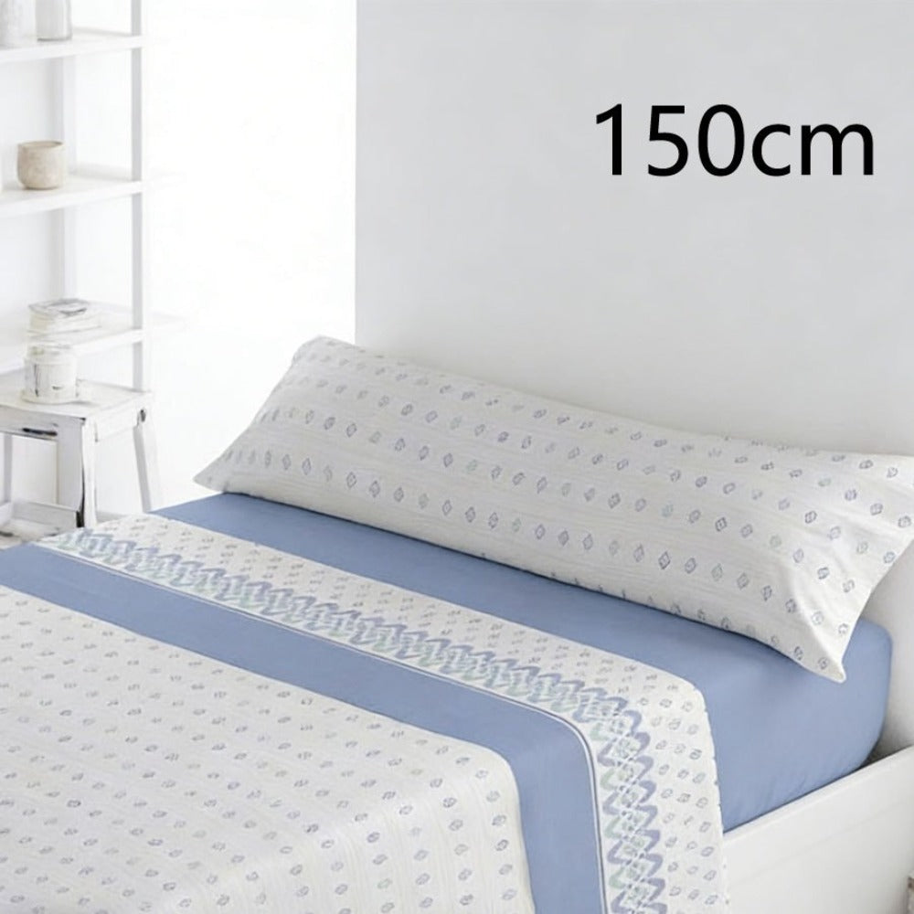 Juego de ropa de cama (Sábana ajustable, Cubrecama, Funda de almohada) | Juego de sábanas estampadas de 3 piezas | Primavera/Verano | Múltiples estilos | Tejido suave | 180cm - Múltiples tamaños disponibles