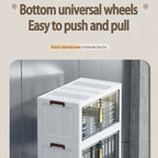 Armario plegable de almacenamiento con ruedas 88 cm plegable | Oficina, cocina y dormitorio