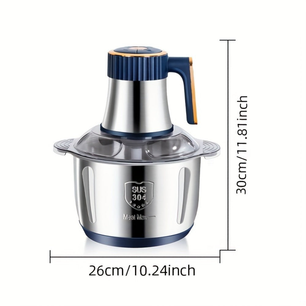 Picadoras de carne eléctricas de 5L, trituradora de alimentos 6S, procesador multifuncional de acero inoxidable para rebanar y picar verduras, electrodomésticos de cocina