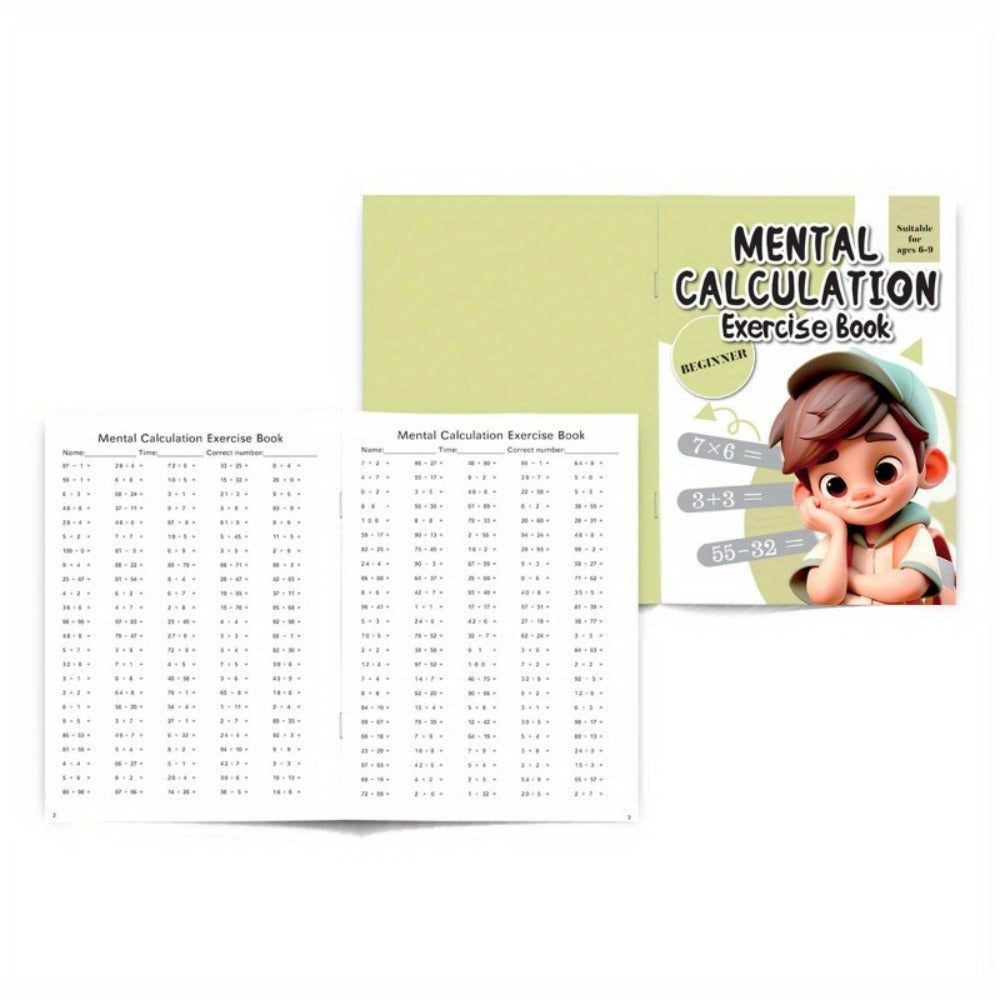 1 juego de tarjetas de cálculo mental para principiantes: Desbloquea habilidades aritméticas