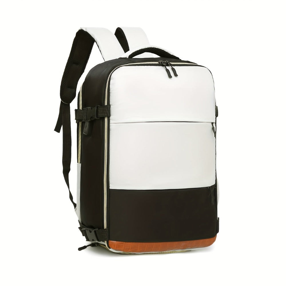 Mochila de Viaje Versátil para Mujer, Bolso Casual Estiloso y Multifuncional para Laptop, Mochila Deportiva para Exteriores con Compartimento para Zapatos