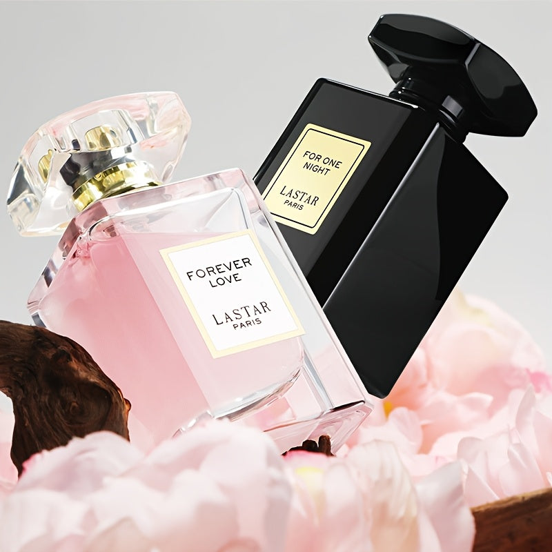 2 Frascos de Perfume Transparente para Mujer, Rosa, Vainilla, Jazmín, Suave y Dulce, Perfume Promocional para Mujer, Textura Avanzada, Fragancia Avanzada, Fragancia Floral Encantadora de Larga Duración, Recomendado para Citas, Viajes, Regalos para Mujeres