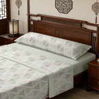 Juego de cama prémium de tres piezas: sábana bajera, sábana y funda de almohada. Suave y cómodo, disponible en varios colores y tamaños, fácil de cuidar.