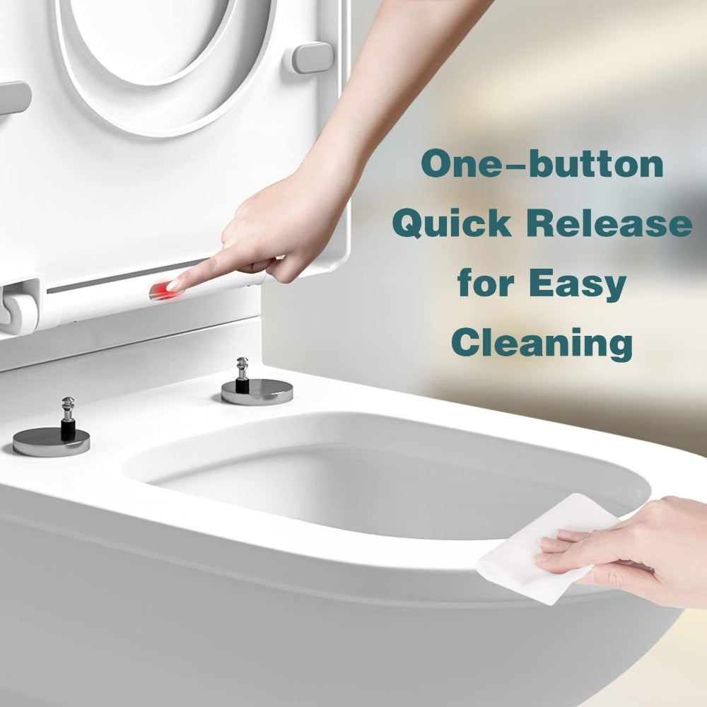 Tapa de inodoro de cierre suave 1pc | Baño, recambio e instalación rápida