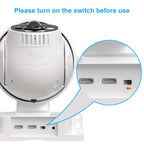 XIAOVV P6 1080P HD Cámara de Seguridad Solar Inalámbrica Wifi de 2.4Ghz con PTZ de 360 Grados, Vigilancia Doméstica a Batería, con Detección de Movimiento, Visión Nocturna a Color y Audio Bidireccional
