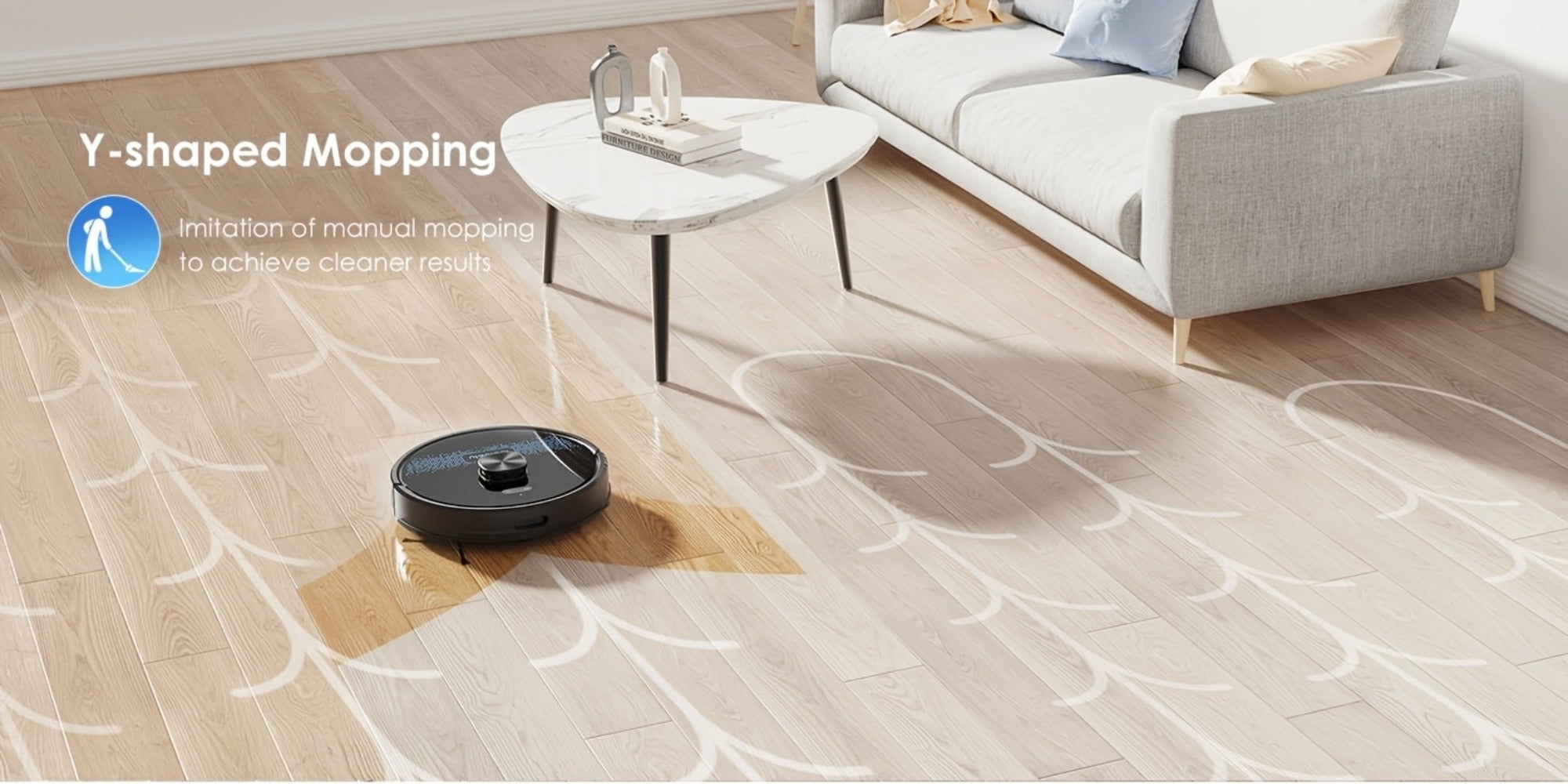 Lubluelu SL60 Plus+ Robot Aspirador con Autovaciado, Manos Libres hasta 60 Días, Robot Aspirador y Trapeador Combo de Súper Succión de 6500Pa, Navegación Láser LDS9.0, Mapeo Multicapa, Robot Aspirador 3 en 1 Autocargable para el Hogar, Pelo de Mascotas, P