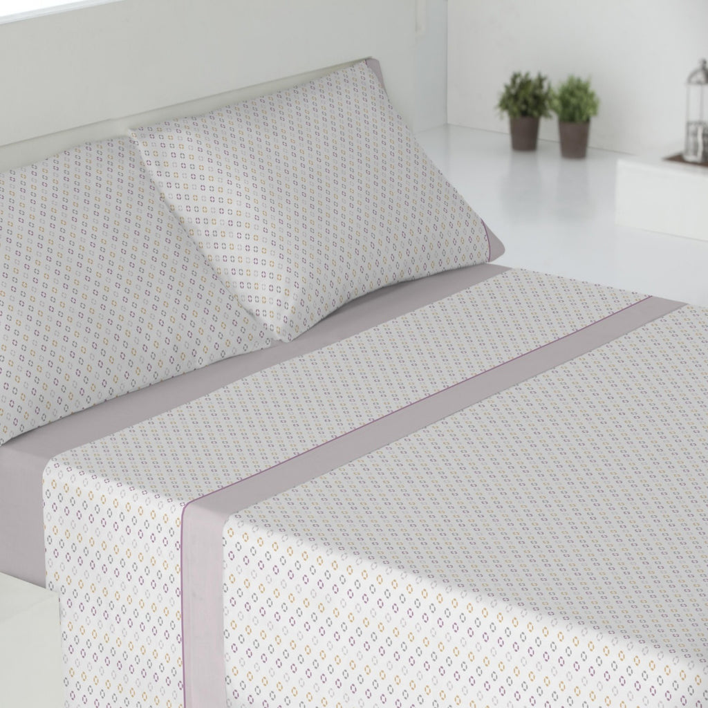 Juego de cama de 3/4 piezas apto para todas las estaciones, que incluye una sábana, una sábana ajustable y fundas de almohada. Medidas: 90 cm, 105 cm, 135 cm, 150 cm y 180 cm