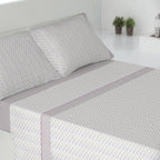 Juego de cama de 3/4 piezas apto para todas las estaciones, que incluye una sábana, una sábana ajustable y fundas de almohada. Medidas: 90 cm, 105 cm, 135 cm, 150 cm y 180 cm