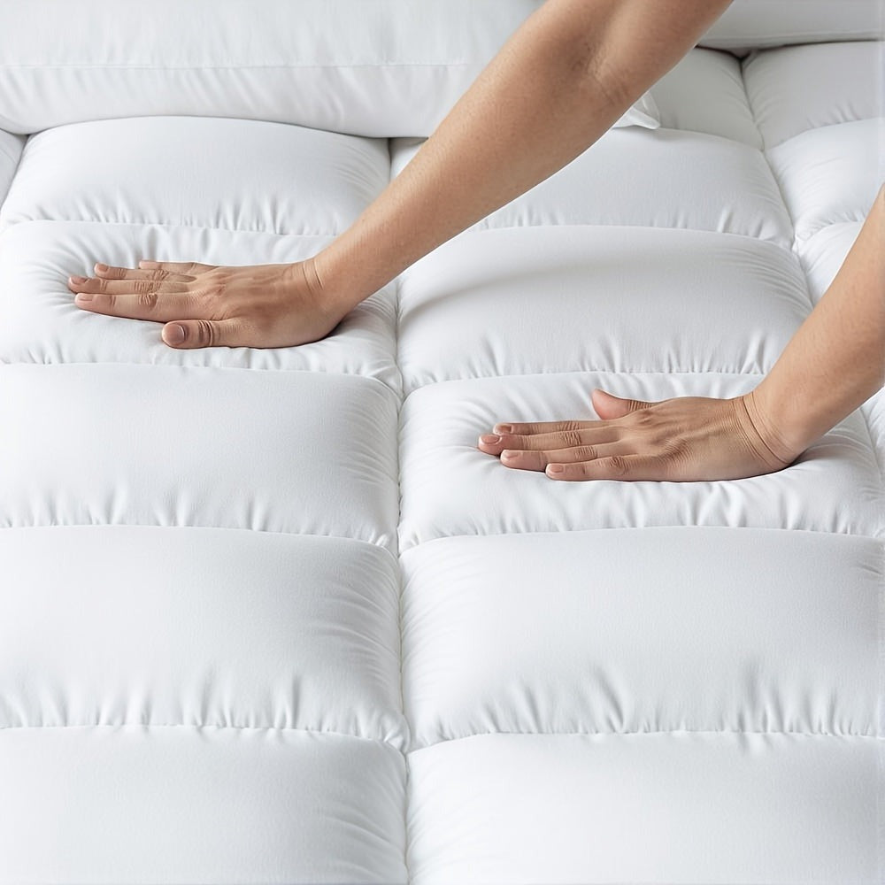 Cubrecolchón Mr.Tree de 10 CM, Ultra Suave y Transpirable para un Comodidad de Sueño Durante Todo el Año, Fácil de Cuidar, Lavable a Máquina, Accesorio de Ropa de Cama Hipoalergénico