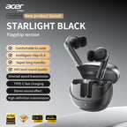 Auriculares Bluetooth | Auriculares inalámbricos Acer OHR546, estéreo, graves profundos, baja latencia en llamadas, uso cómodo (estudio