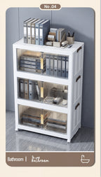 Armario plegable de almacenamiento con ruedas 88 cm plegable | Oficina, cocina y dormitorio
