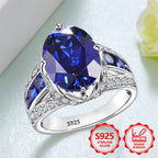 Anillo de moda para mujer exquisito de plata de ley 925, elegante y con estilo, incrustado con circonita sintética, anillo de joyería para mujer de alto valor, adecuado para viajes de vacaciones, uso diario, es un regalo conmemorativo perfecto para amigos