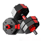 Juego de mancuernas ajustables,Forma Octogonal, pesas ajustables y agarre cómodo, equipo de entrenamiento para entrenamientos versátiles en casa y gimnasio, unisex