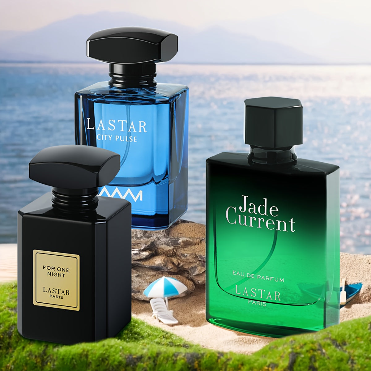 [Perfume de Larga Duración] Set de 3 Botellas de Perfume de Gran Capacidad para Hombre, Colonia de Feromonas para Hombre, Eau de Toilette de Lujo, Fragancia de Sándalo Ámbar Almizcle, Fragancia Duradera y Rica, Adecuado para Citas, Fiestas, Trabajo Diario