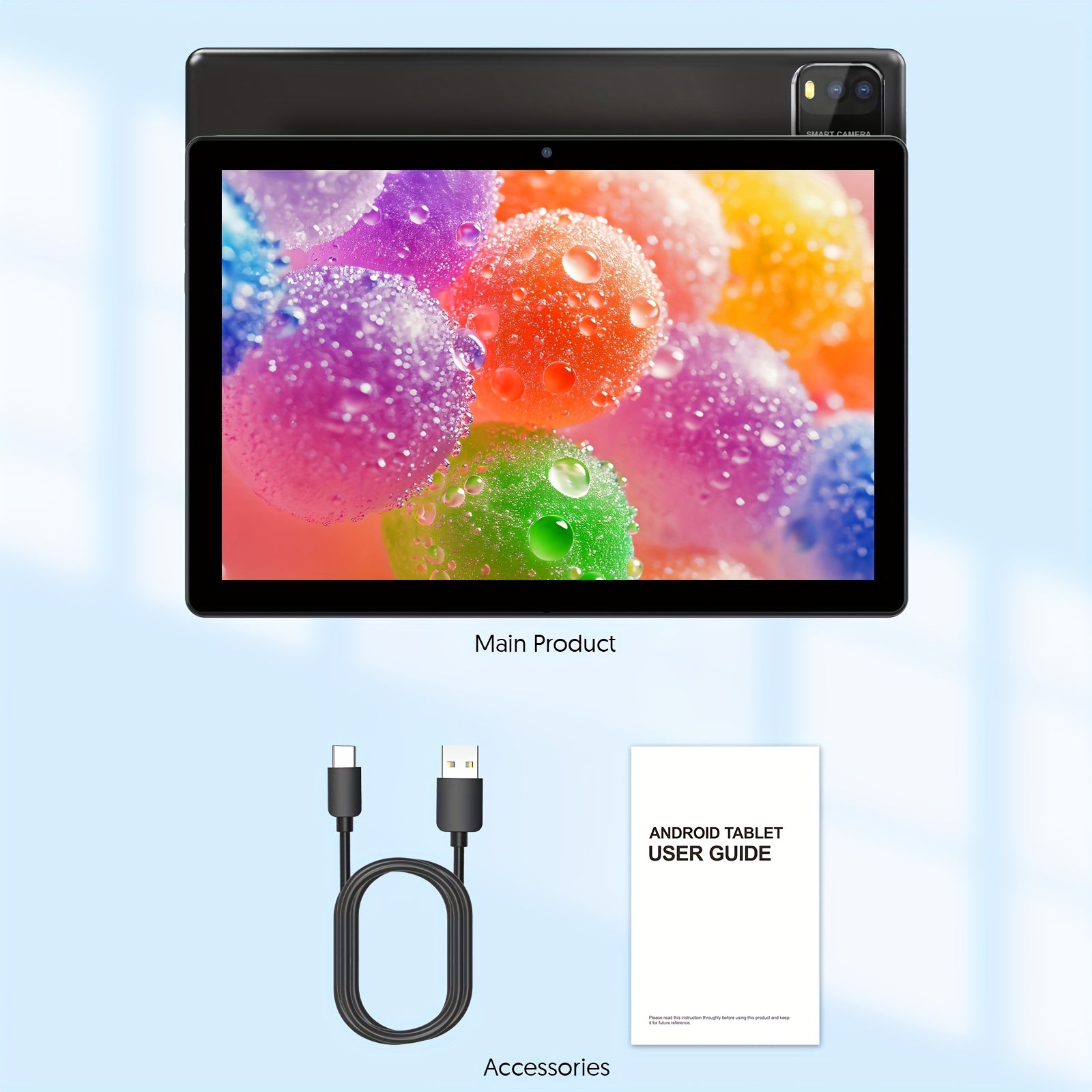 Tablets | Tableta Android 15 de 10.1 pulgadas, 12(3+9)GB RAM, 64GB ROM, con teclado, ratón, lápiz óptico y funda protectora, pantalla IPS de