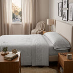 Juego de cama de 3 piezas con estampado de verano | Sábana bajera, colcha, funda de almohada | Estampado sencillo de hojas coloridas | Tela suave | 90 cm - Varios tamaños disponibles - Rosa