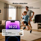 Cámara Despertador 1080P WIFI con Detección de Movimiento, Visualización Remota y Control por APP para Mantener Segura tu Hogar, Oficina, Mascotas y Bebés