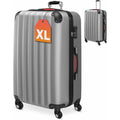 MONZANA® Maleta Rígida Baseline XL Color Negro Equipaje de viaje 90L peso 3,5Kg con ruedas 360° trolley 2 asas valija