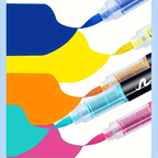 Pintura acrílica | Set de 120 Marcadores de Pintura Acrílica, 3ª Generación, con un Gran Flujo de Tinta, Color Consistente, Inodoros, Escritura