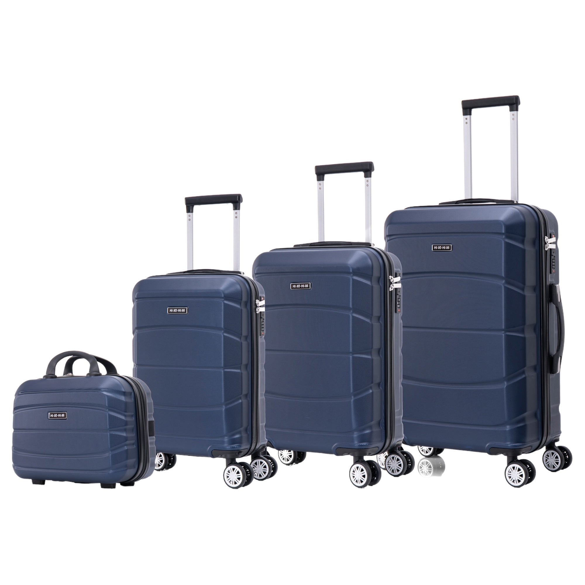 Conjunto de Maletas de Viaje Elegantes: Carcasa Ligera de Abs, Cerradura Numérica, 4 Ruedas Giratorias 360, Asa Telescpica de Aluminio Alloy Juego de Maletas Set Trolley Maleta Cabina ( 8002 NEW)