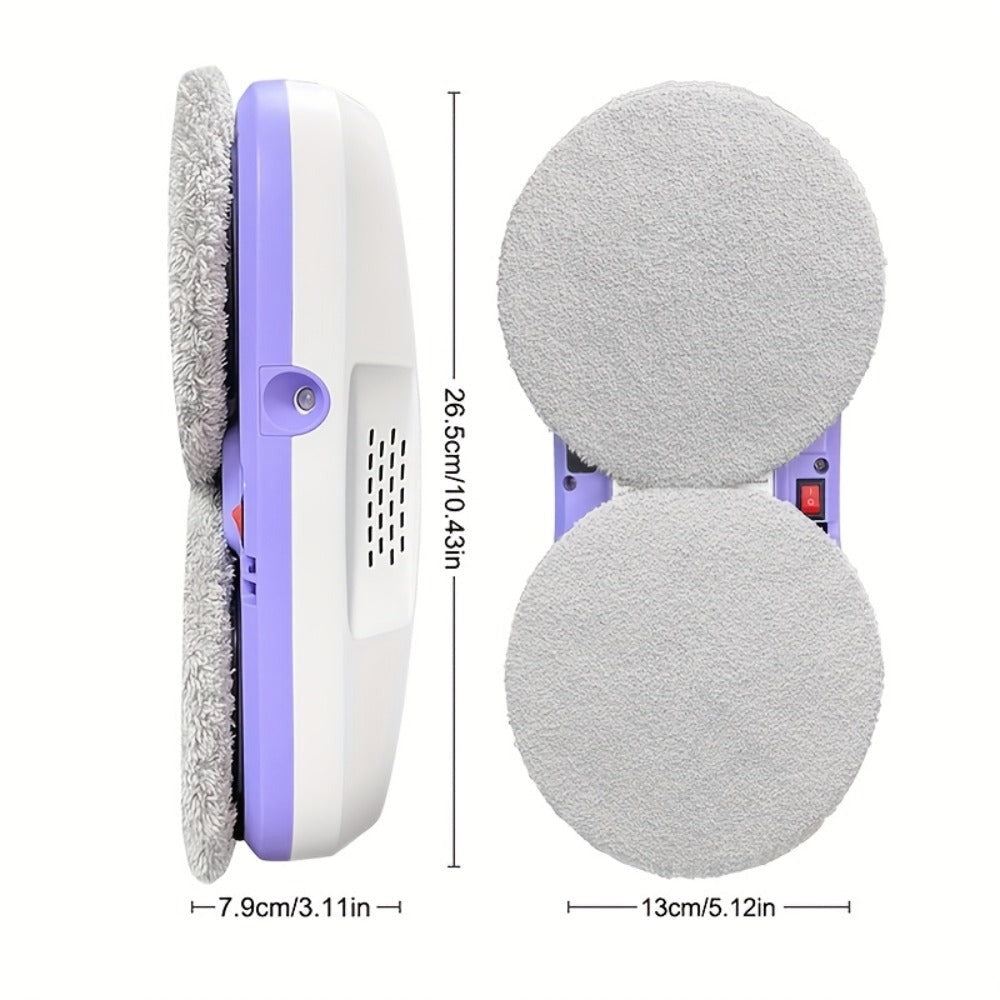 PuRuiKai M8 Robot Inteligente para Limpieza de Ventanas, Mini Robot Automático Bidireccional con Rociador, Control Remoto Eléctrico Programable, Regalo de Halloween