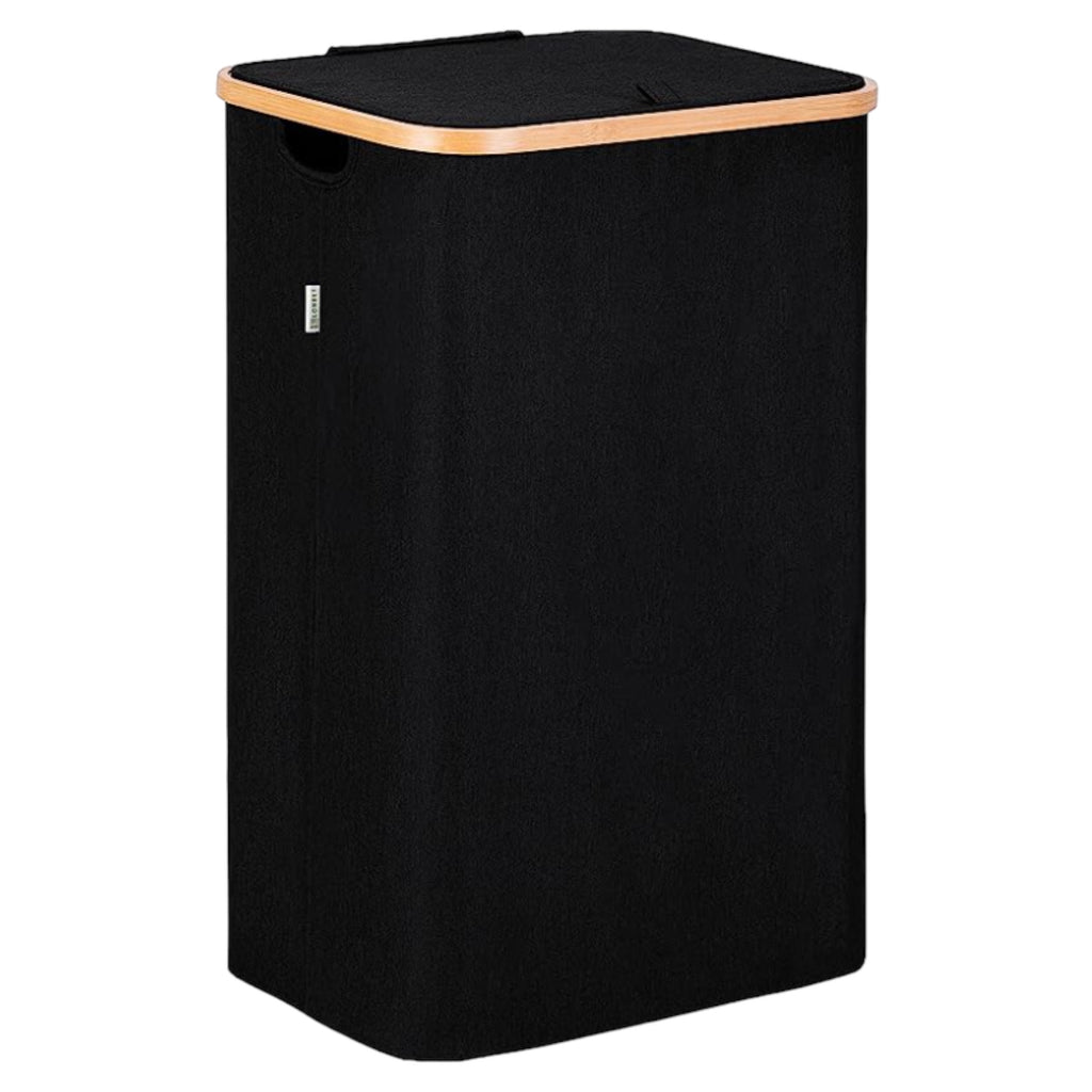 Cesto de Ropa Sucia con Tapa y Asas: 72L o 100 L,2 Clasificaciones, Plegable, Bolsa Interior a Maquina - Solucion Elegante y Pratica para la Lavandera en tu Dormitorio,Cubo Ropa Sucia