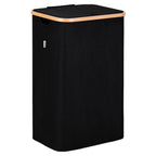 Cesto de Ropa Sucia con Tapa y Asas: 72L o 100 L,2 Clasificaciones, Plegable, Bolsa Interior a Maquina - Solucion Elegante y Pratica para la Lavandera en tu Dormitorio,Cubo Ropa Sucia