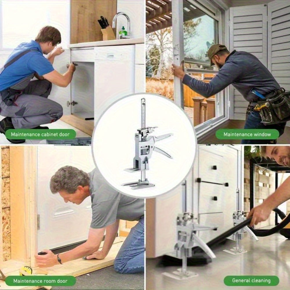2 Piezas Herramienta de Elevación para Brazos, Localizador de Azulejos de Pared, Dispositivo Multifunción con Ajuste de Altura, Levantador de Paneles y Gabinetes, Herramienta Ahorra Trabajo para Hombres