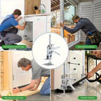 2 Piezas Herramienta de Elevación para Brazos, Localizador de Azulejos de Pared, Dispositivo Multifunción con Ajuste de Altura, Levantador de Paneles y Gabinetes, Herramienta Ahorra Trabajo para Hombres